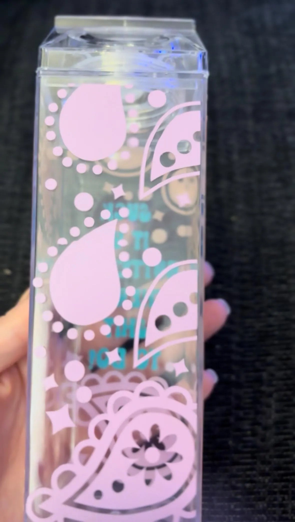 Milk Carton Water Bottle,  “Suck It Up Buttercup There’s Sh*t To Do”
